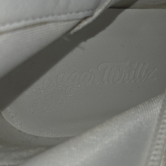 Sugar Thrillz Luv Me Or Hate Me Marabou Boots - Size 10 - Picture 12 of 12